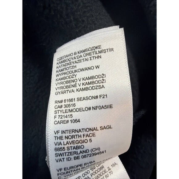 The North Face Glacier 1/4 Zip Fleece Dress Long Sleeve Black Women’s Small - Picture 4 of 9